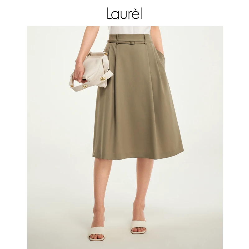 【晨粉专享】Laurel春夏新款女半身裙LWD343Q00400