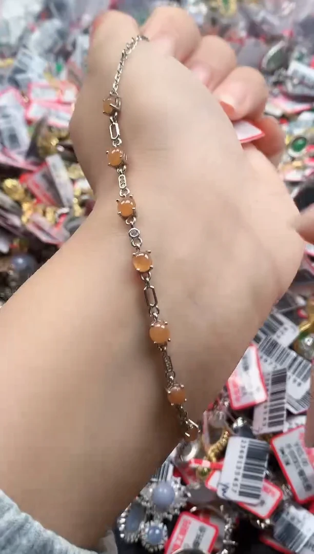 银S925镶嵌戒指翡翠天然A货缅甸翡翠