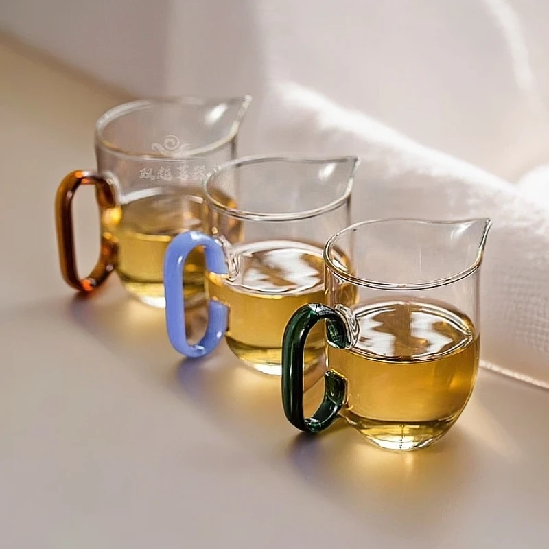 双越品牌耐高温公杯公道杯分茶器高硼硅耐热玻璃杯300ML大容量