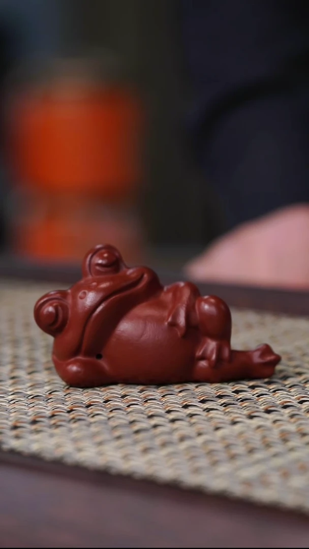 原矿茶宠朱泥福蛙