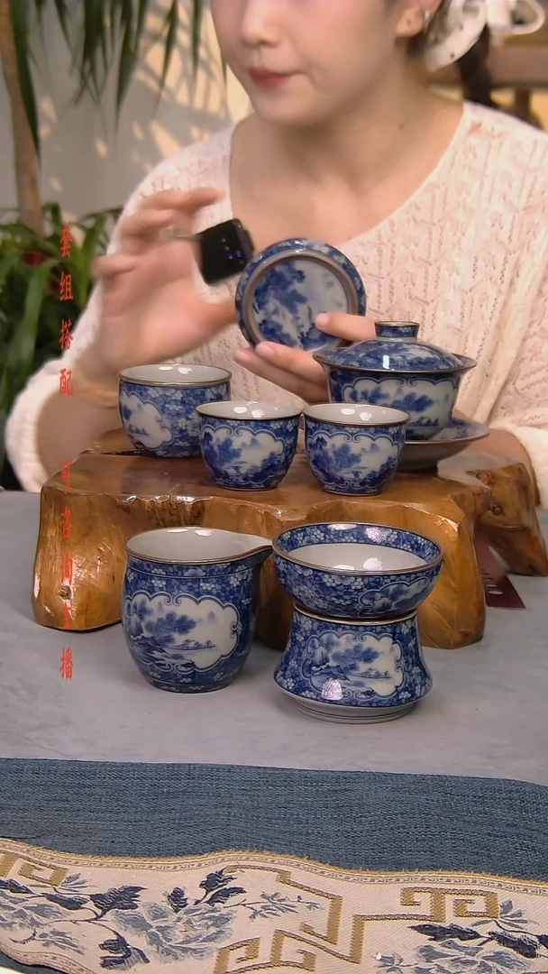 简装家用款7件套 老陶泥开片纹陶瓷茶具