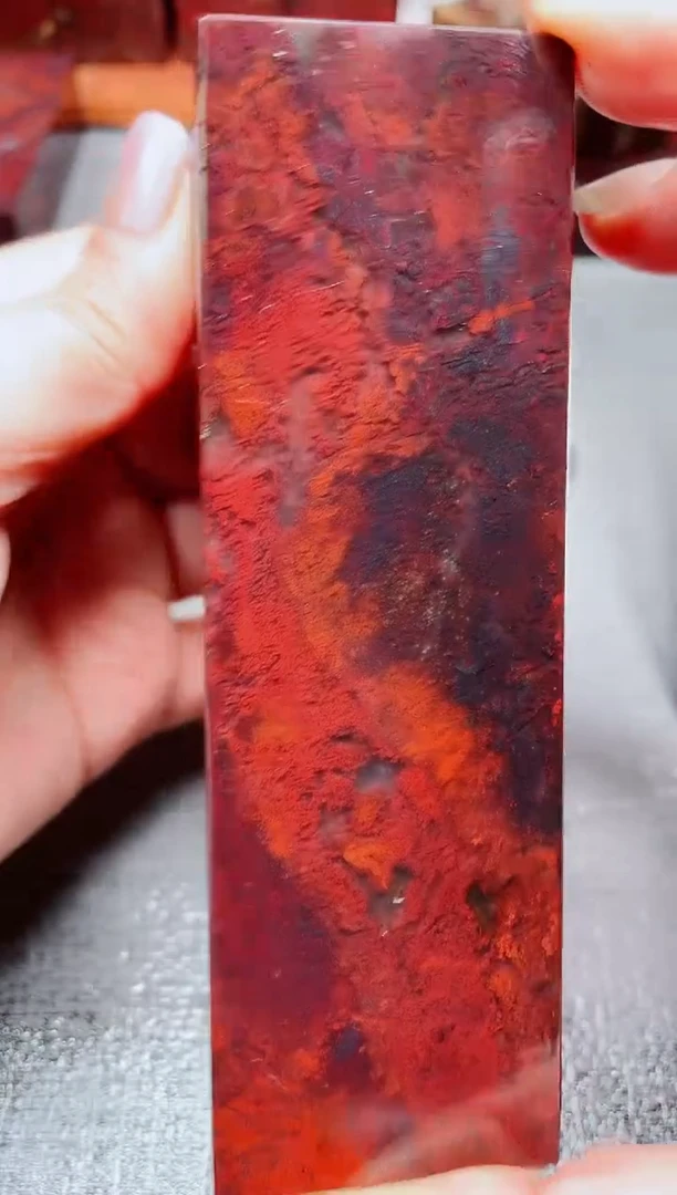 玉桂林鸡血玉素章--27