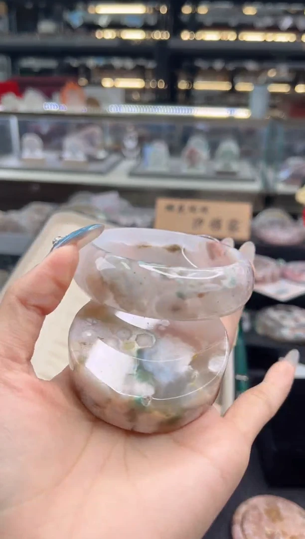 石英质玉手镯未镶嵌58圈口 （赠品镯心）3161082