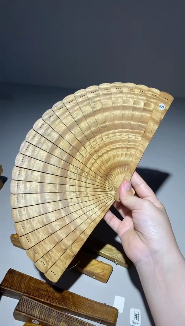 金丝楠等**吧18cm金丝楠木小叶桢楠扇621