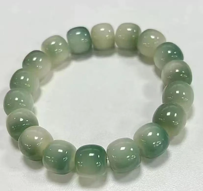 天然晴水飘花菩提子手串风化菩提绕指楼手持文玩佛珠3