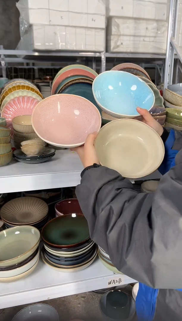 陶瓷外贸尾货瑕疵满20包邮X3 菜碗组合