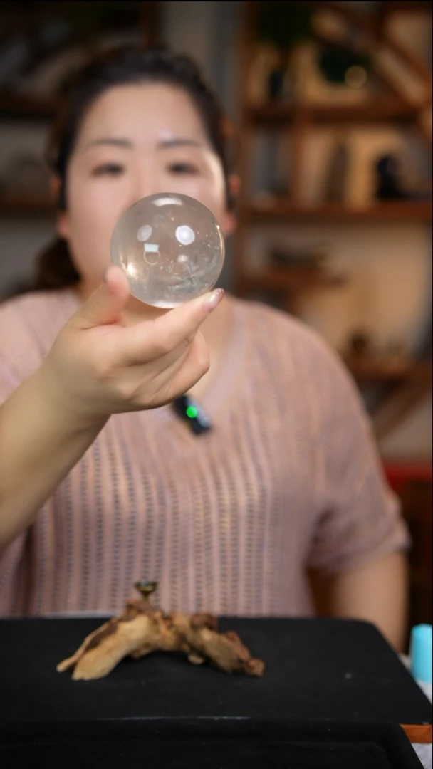 未镶嵌珠宝半成品水晶白水晶球D289