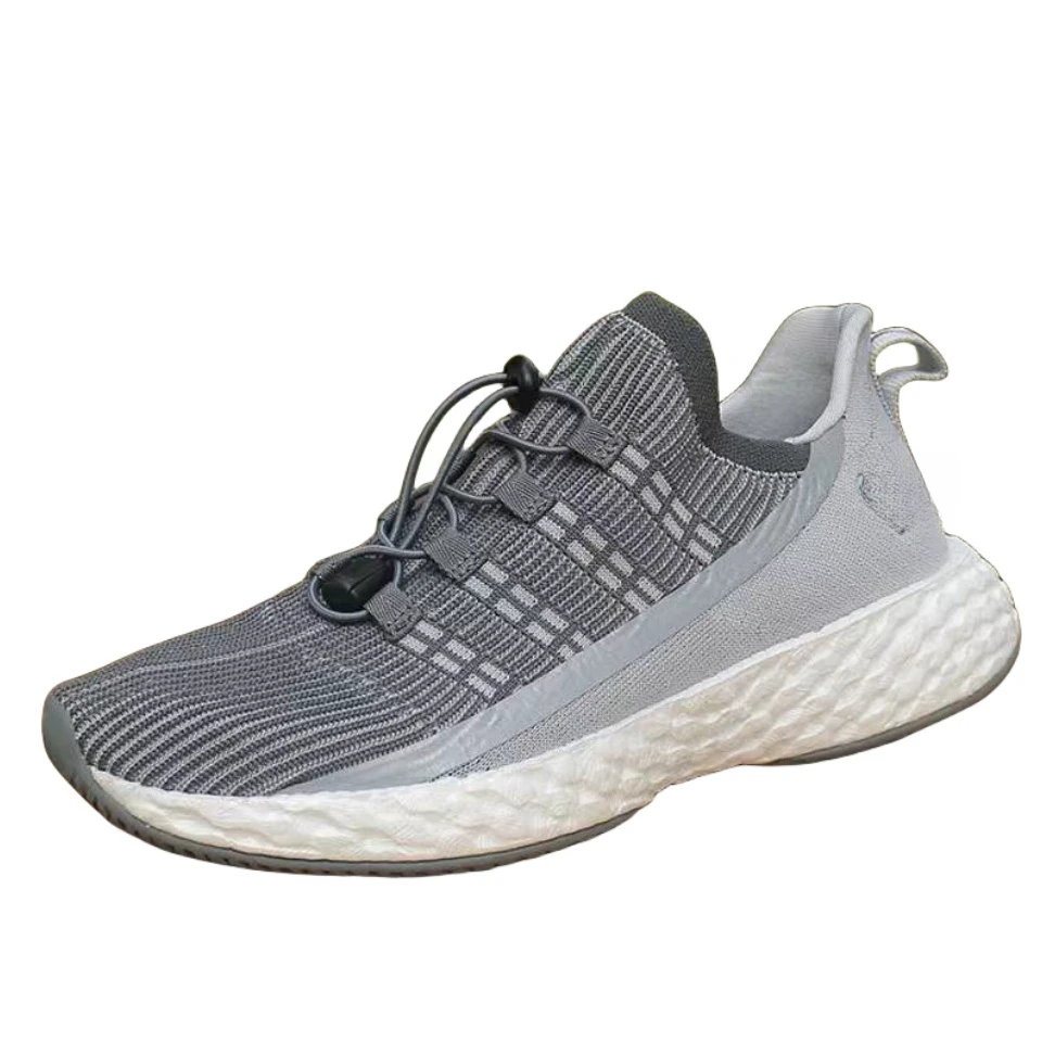 B6-2外贸男士休闲跑步鞋网布透气鞋爆米花减震高端运动鞋轻便男鞋