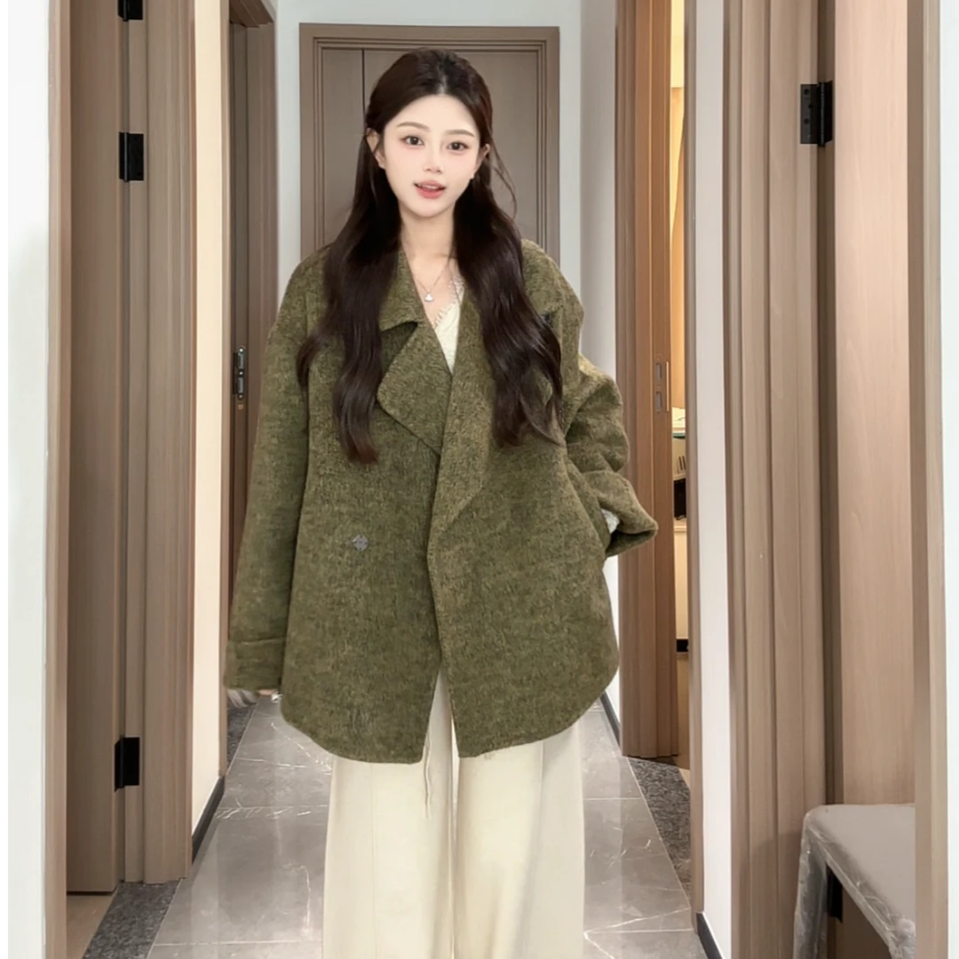 【一只五五 】“伦敦拾光”高奢小众简约百搭通勤冬季短款款大衣