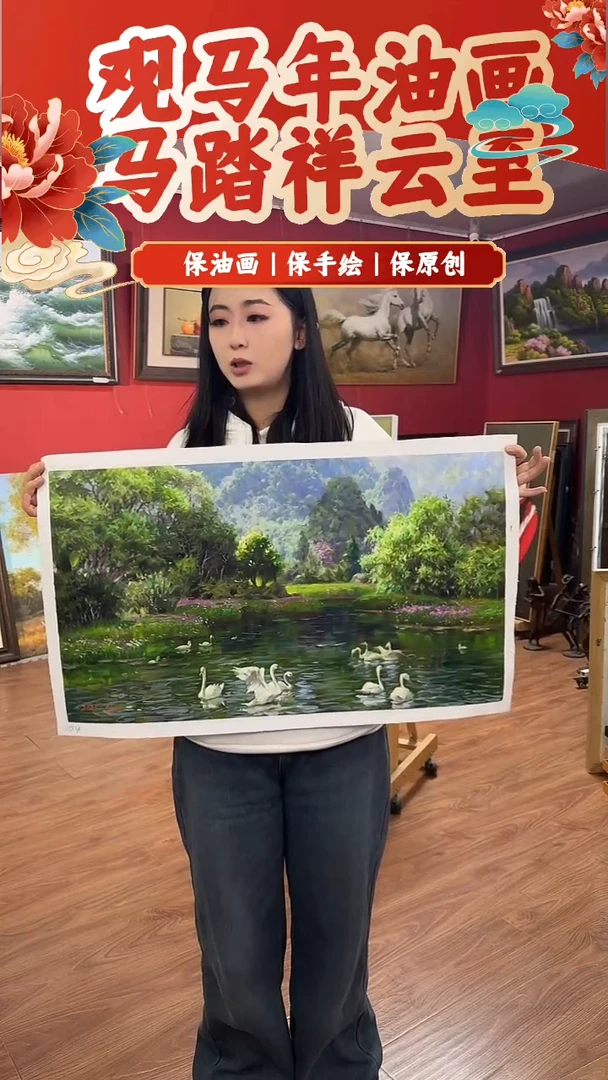 油画【77号】约50*70cm丨朝鲜原创纯手绘孤品油画丨顺丰包邮