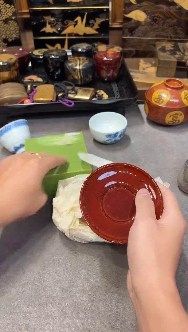 杯垫五片  大漆漆器大漆漆器