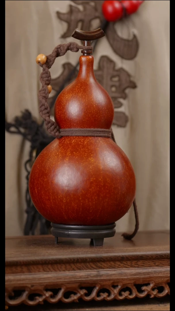 285号精品天然大漆工艺防渗内胆酒葫芦~