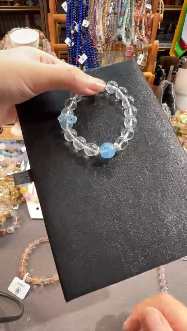 合金手链水晶欣**妈欣逸妈妈  定制款 天然水晶默认微瑕