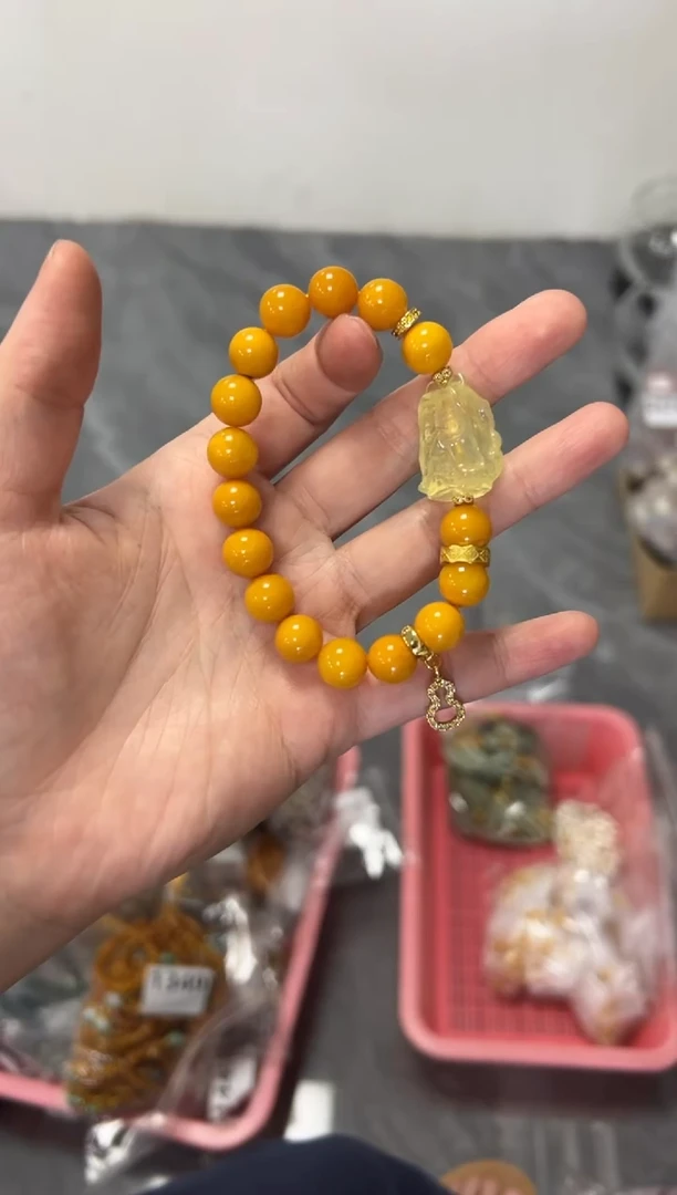 未镶嵌蜜蜡手链蜜蜡扎基手串[多样发其一]