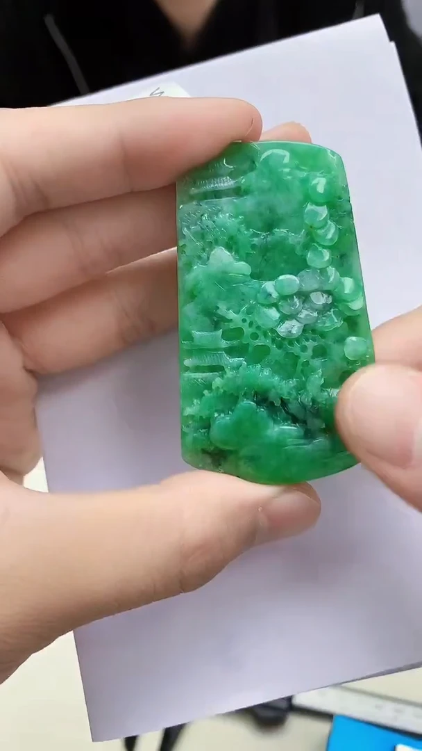未镶嵌定制翡翠4688bb-毛货挂件43