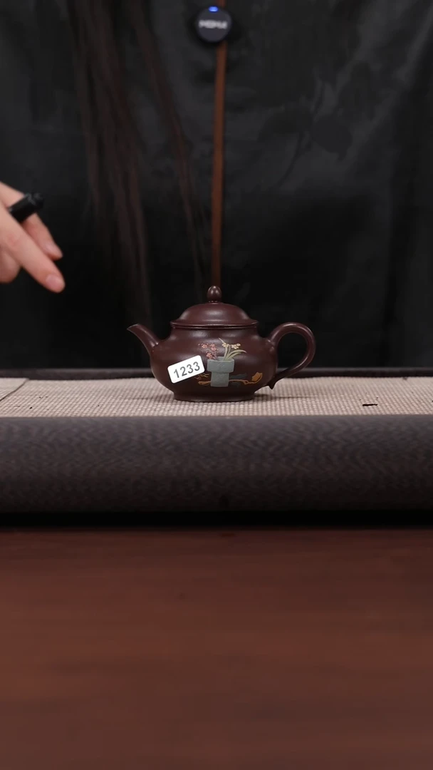 【闪购商品】紫砂茶壶1233jht 紫袍玉砂清贡潘壶 120