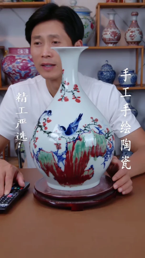 瓶景德镇手工手绘陶瓷摆件27