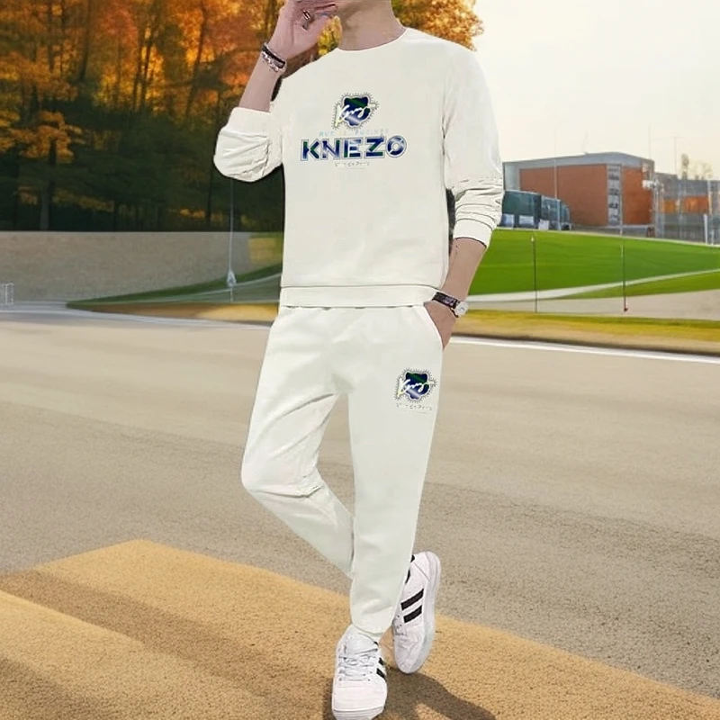 2025春季新款男士时尚潮流运动套装时尚欧货潮牌修身卫衣卫裤男装