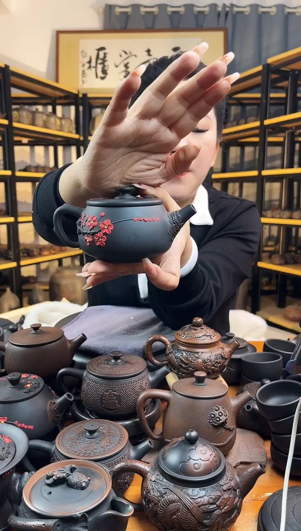 【闪购商品】壶红梅 拉丝  大口汉瓦