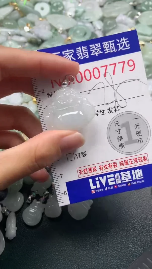 吊坠(不含链)未镶嵌翡翠7779