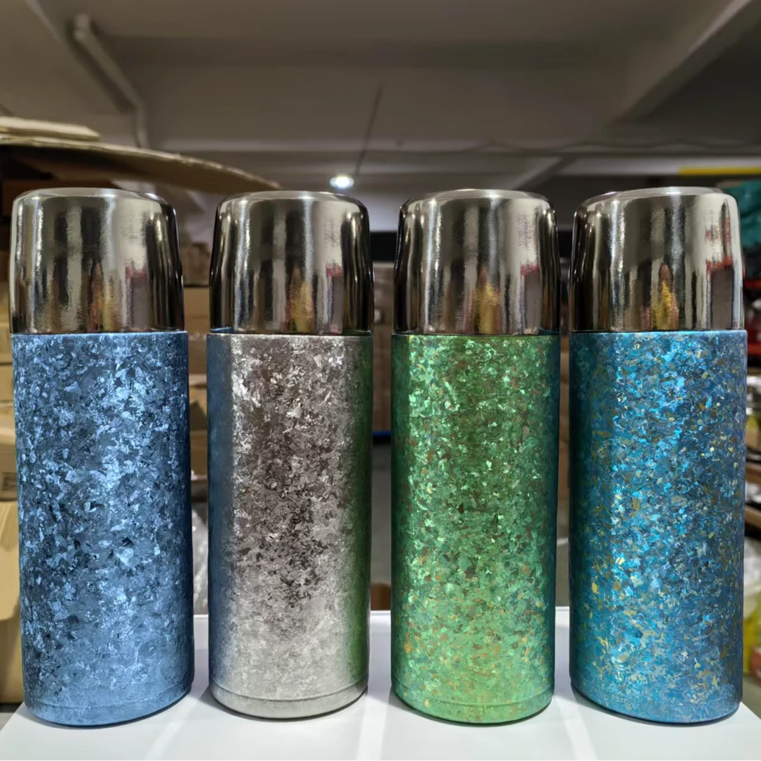 410ml纯钛大冰花焖泡杯经典款创意个性便携双层