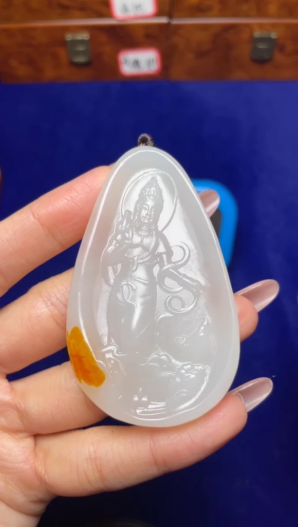 未镶嵌和田玉挂件狼和田玉