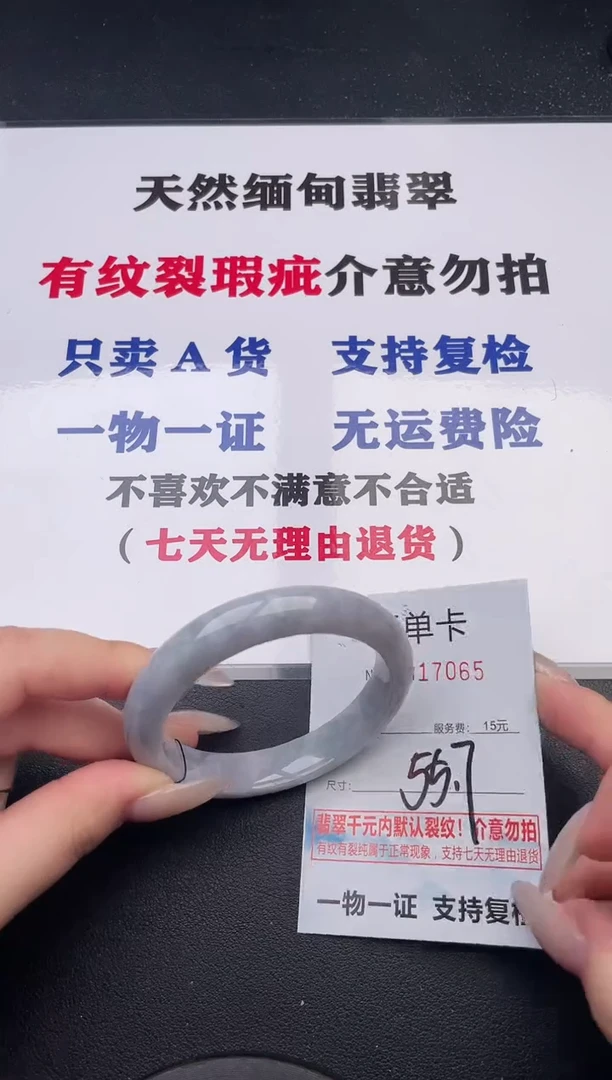 未镶嵌手镯翡翠65