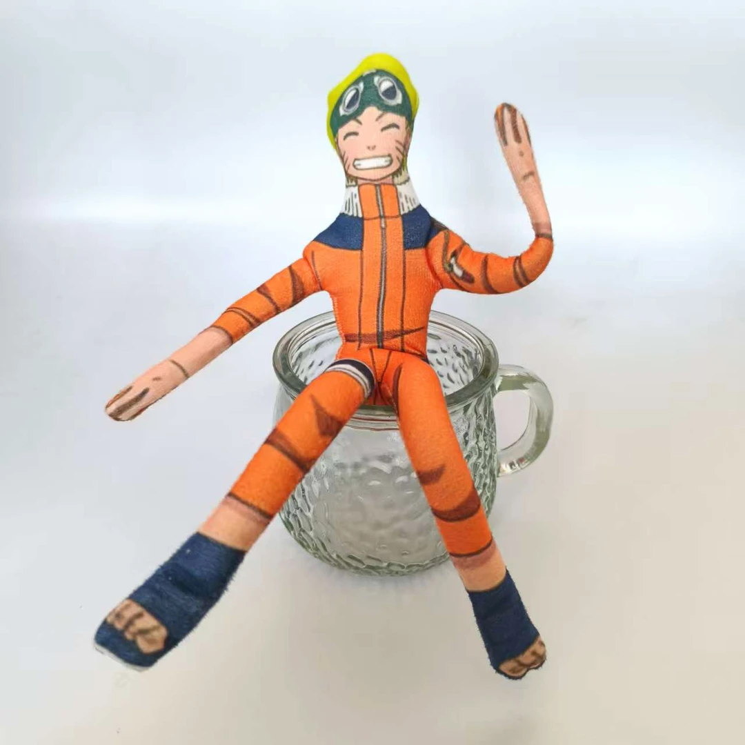 火影忍者鸣人佐助公仔抽象玩偶二次元周边摆件四肢分离可动带骨架