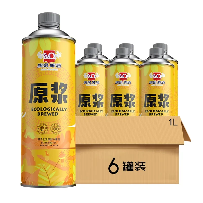 漓泉原浆啤酒12°P 1L*6罐