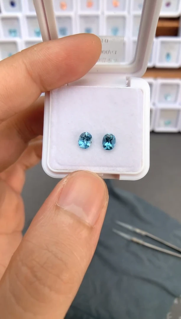 未镶嵌裸石定制海蓝宝石1.05ct 01069