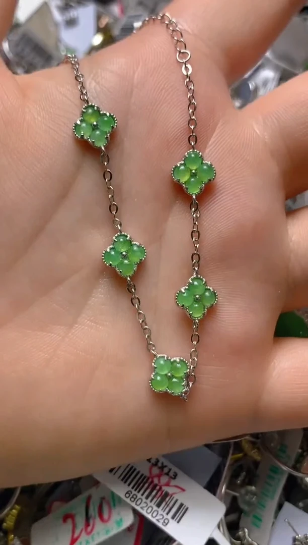 银S925镶嵌戒指翡翠百内无证书