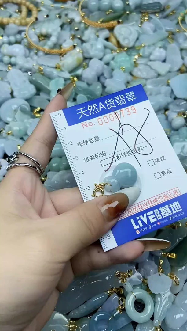 【闪购商品】翡翠颈饰未镶嵌天然A货翡翠