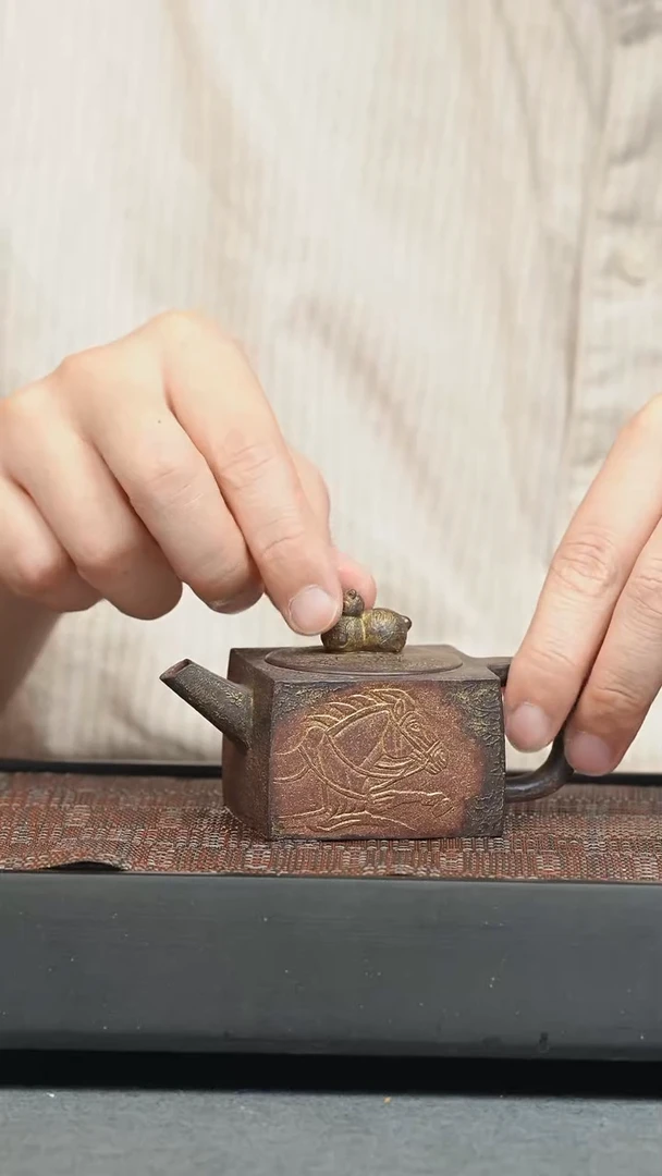 茶壶紫砂五堂昭陵六骏-什伐赤