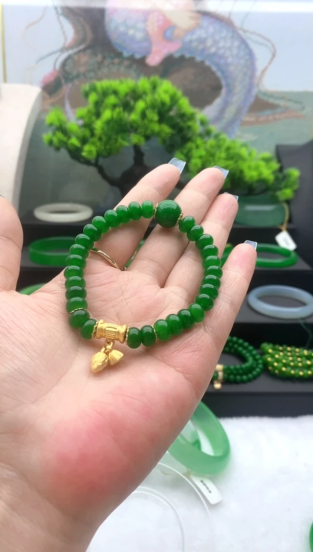 非金属珐琅精美手链8mm