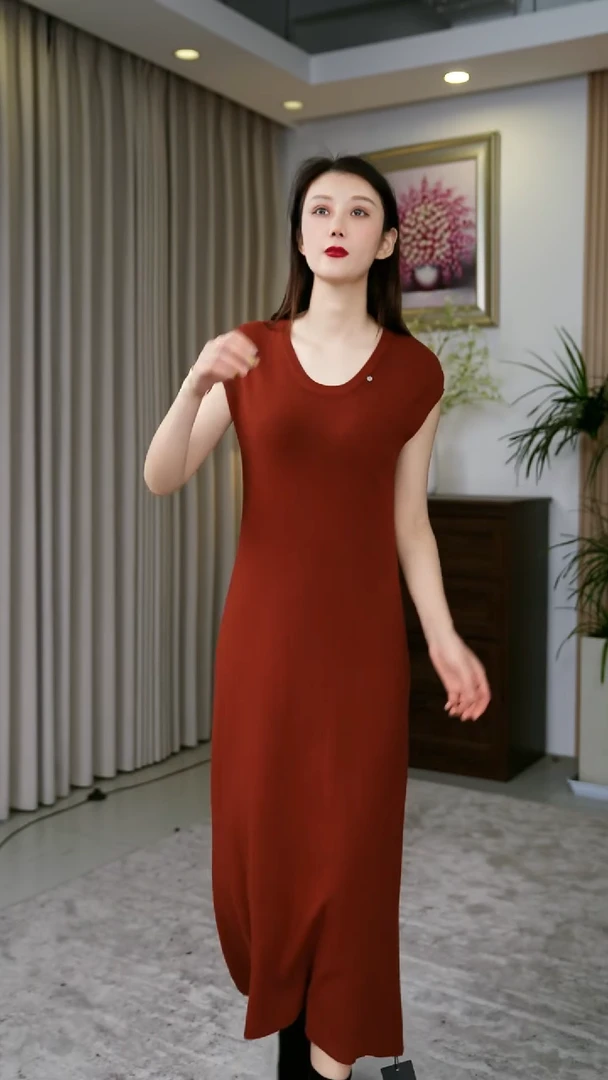 森比 3711羊毛连衣裙