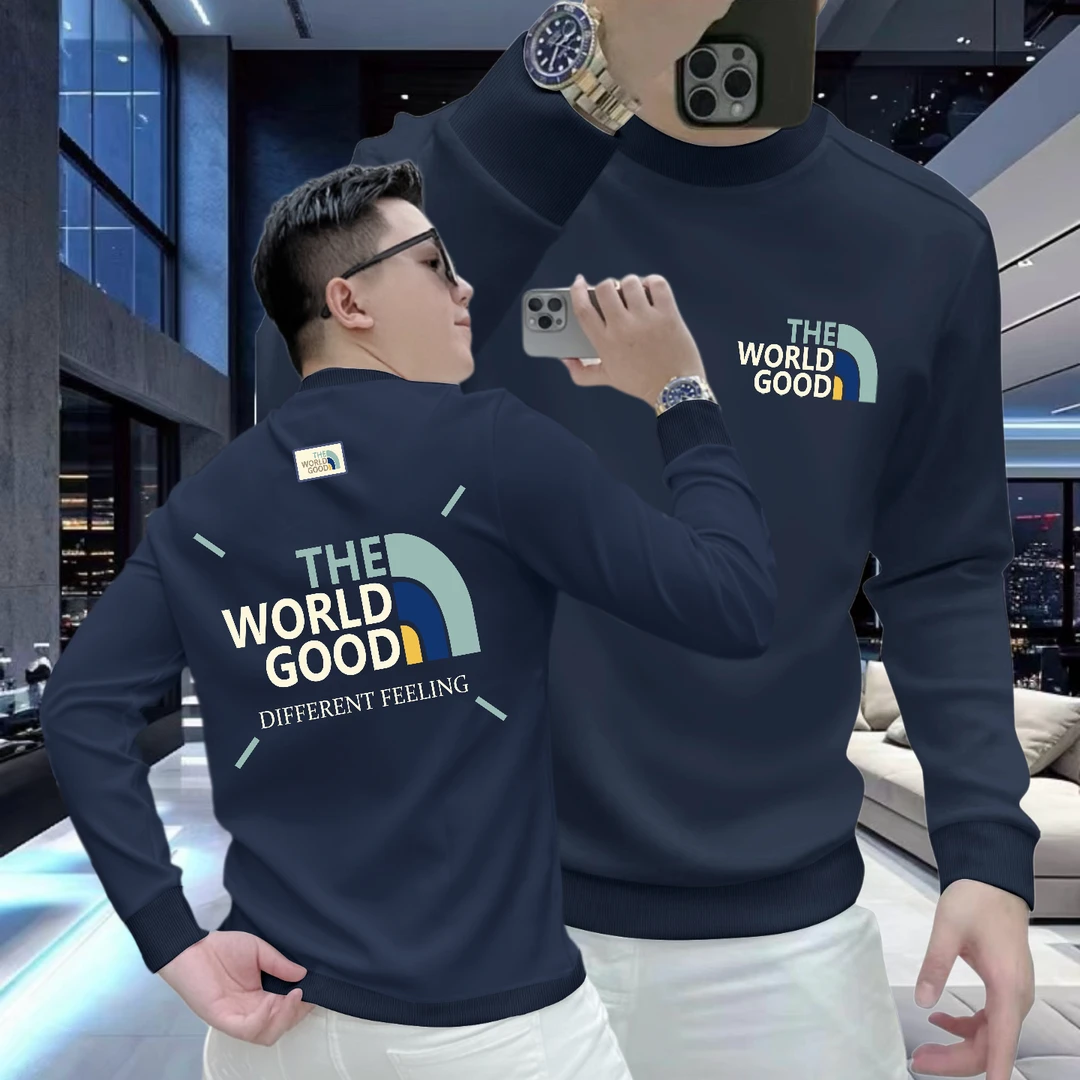 美式痞帅重磅秋冬款卫衣青年男女款加绒ins潮牌男士圆领百搭上衣