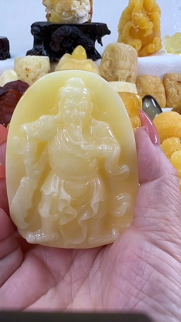 琥珀颈饰未镶嵌项链