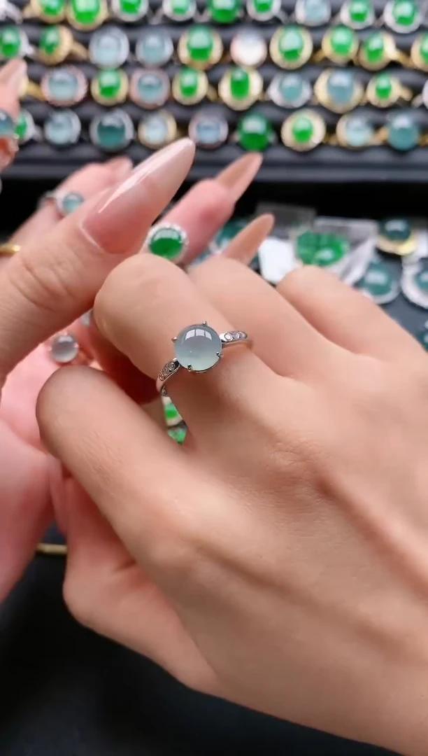 【闪购商品】翡翠戒指银S925镶嵌11111111111