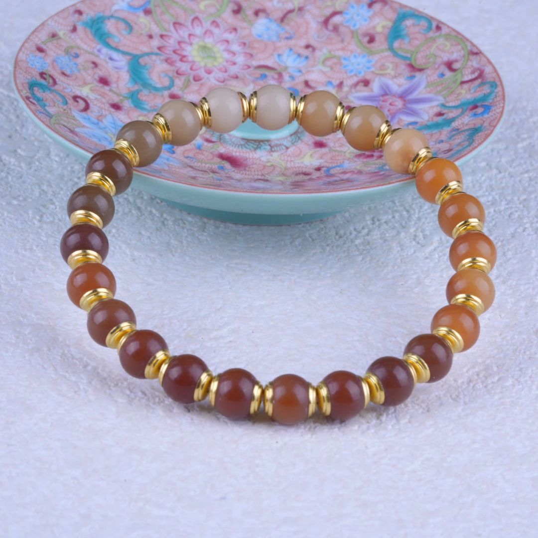 菩提根合金镶嵌8m+手串