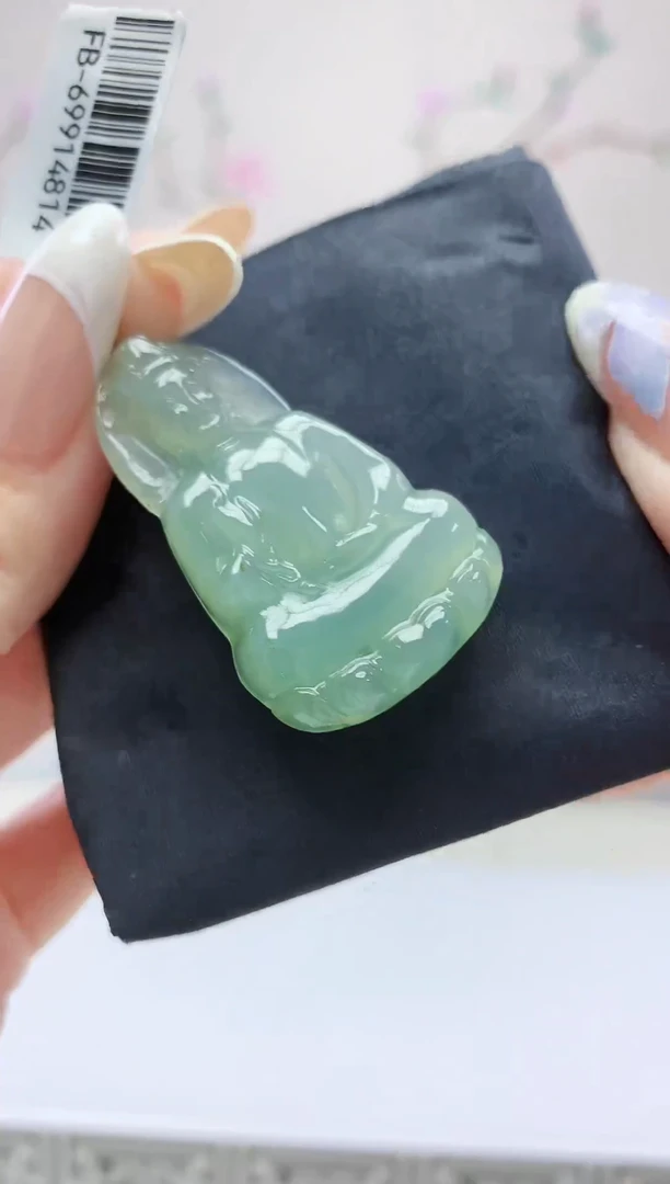 定制翡翠未镶嵌888ee-毛货观音58赠扣头