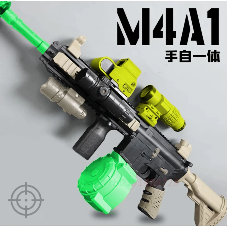 全新二代M416电动连发儿童玩具枪暑假假期玩具和平精英游戏