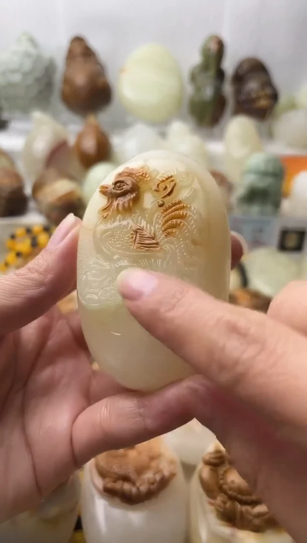 石材古青石棉纹正常不退换鸡