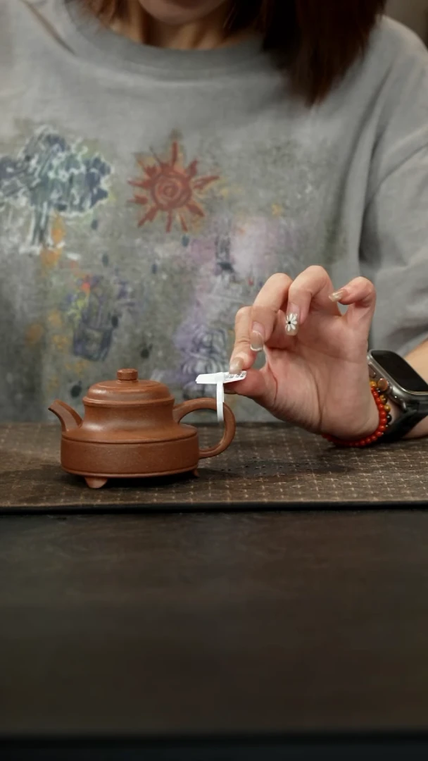 茶壶紫砂桃花泥朝汉壶150cc