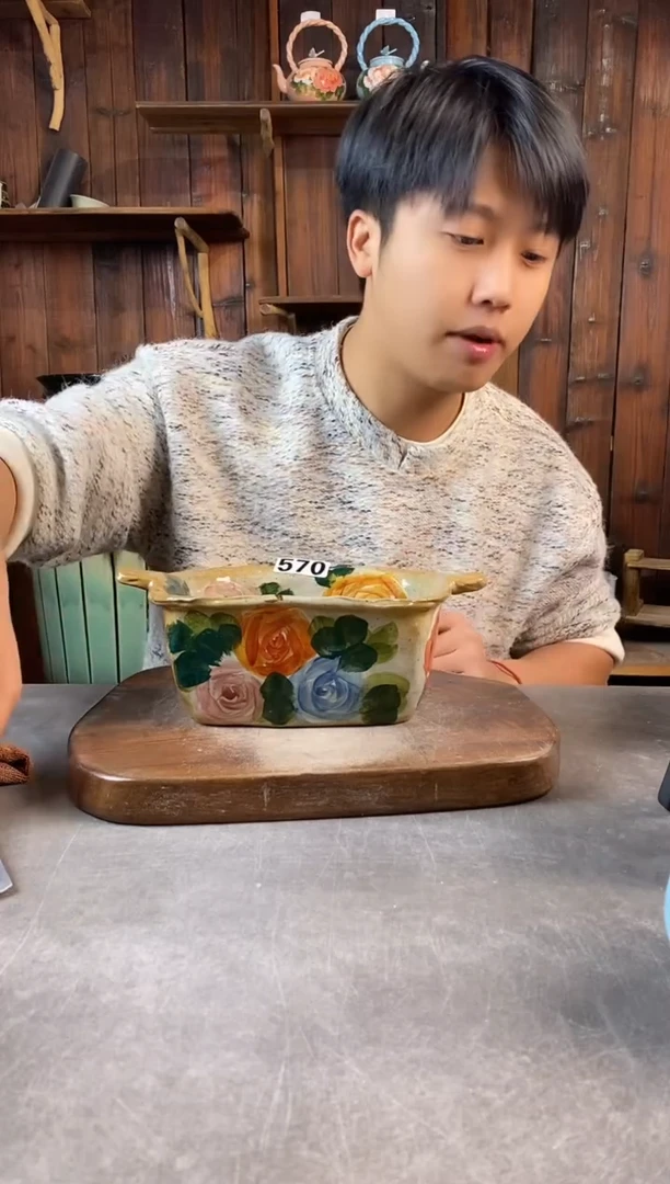 碗570，手工手绘，超值陶瓷