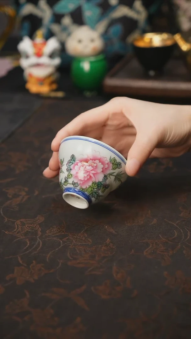 杯景德镇陶瓷杯碗柴烧多人