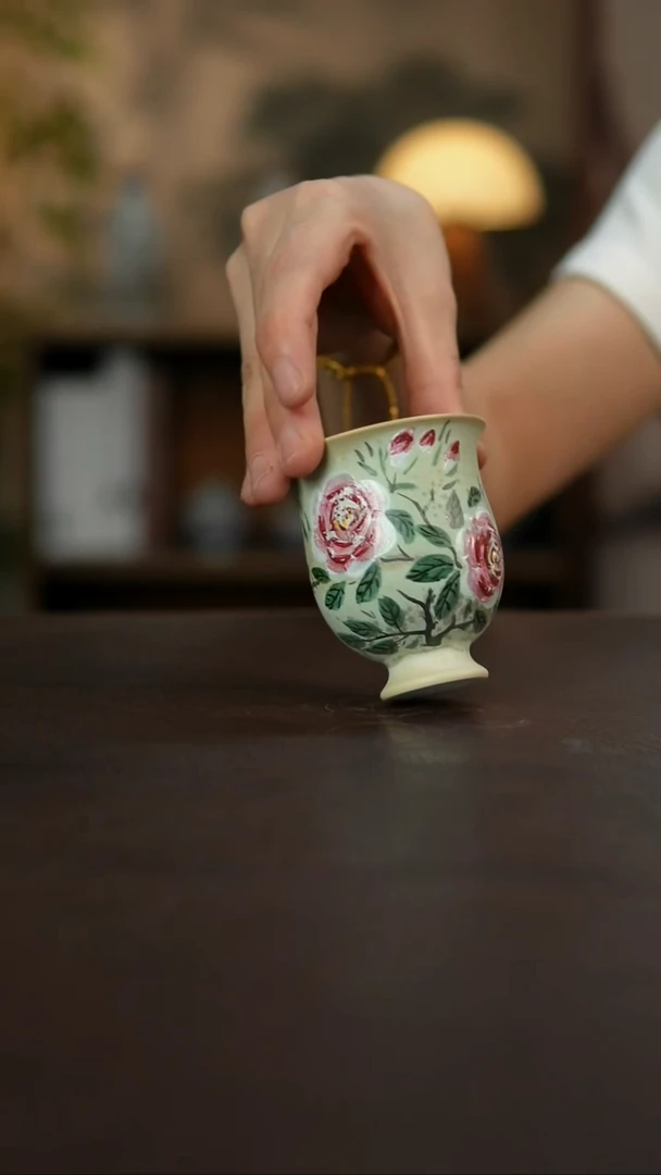 杯景德镇陶瓷杯碗柴烧多人