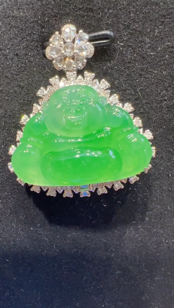 吊坠(不含链)18K金镶嵌翡翠多样性团购发一件