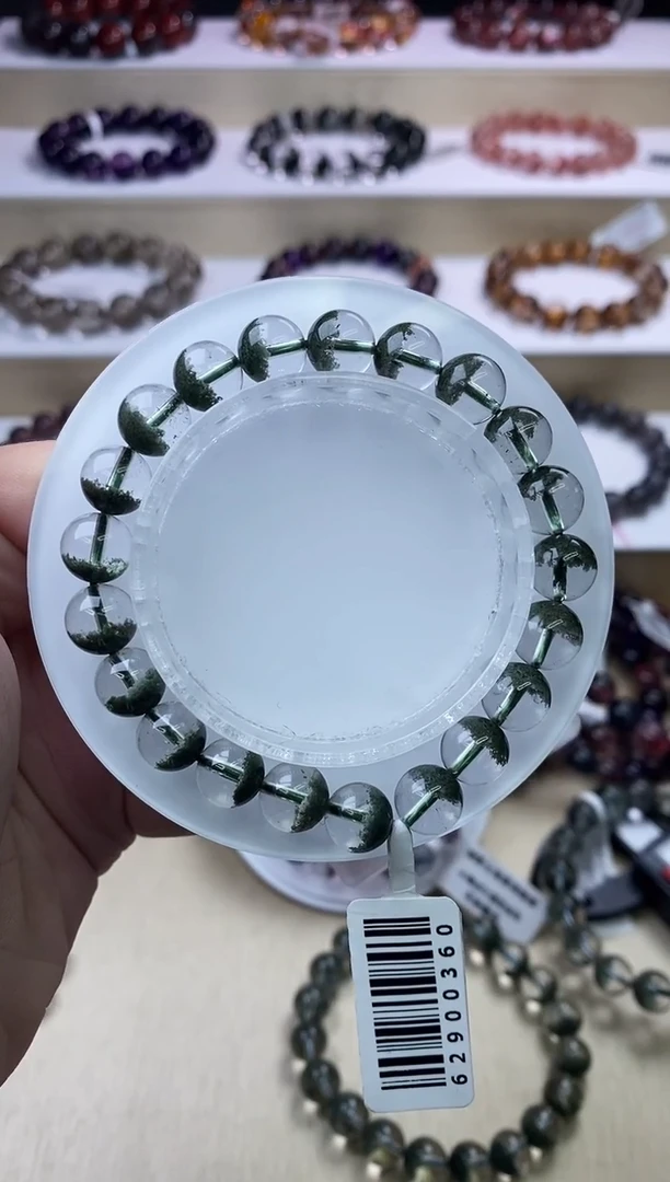 【闪购商品】水晶手链未镶嵌聚宝盆绿幽灵9m+