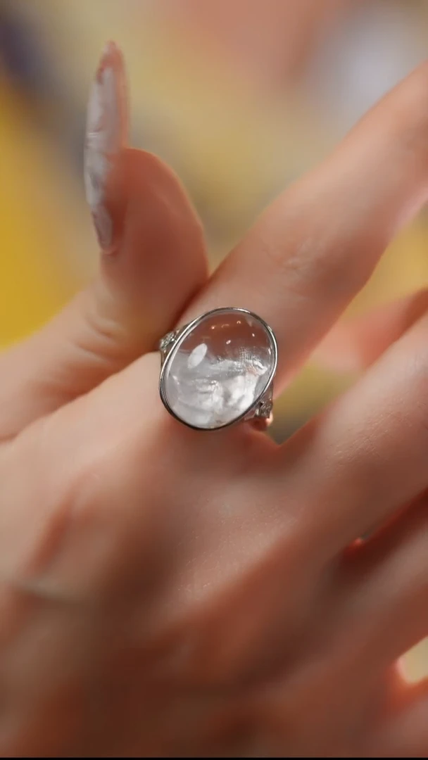 【闪购商品】水晶手串未镶嵌JZJ-1 晶中晶戒指