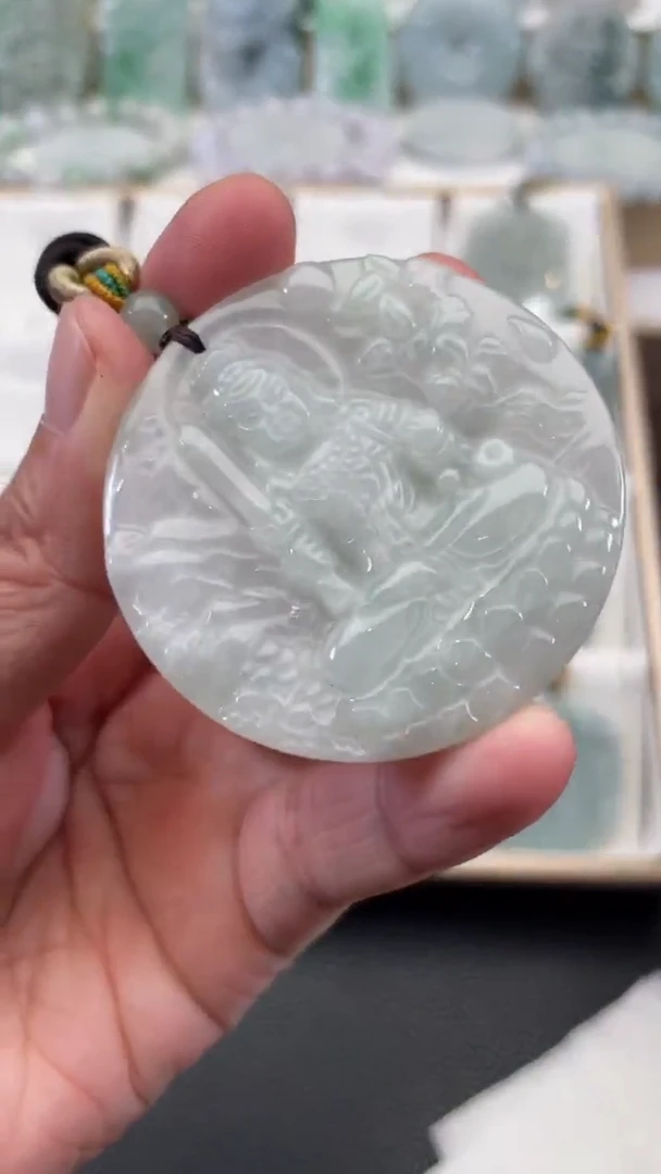 颈饰未镶嵌翡翠天然缅甸翡翠A货144